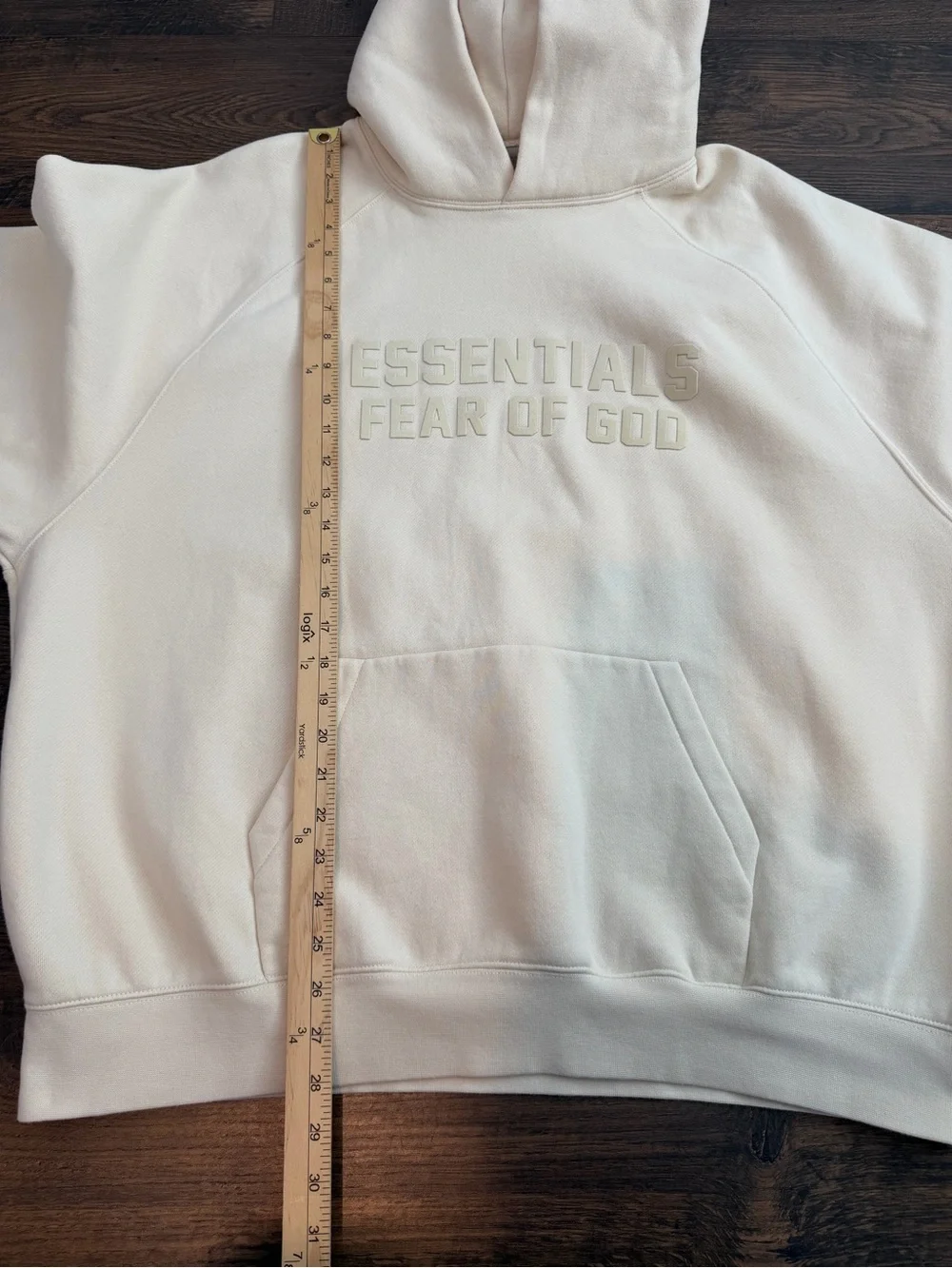 Fear of God Essentials Men’s Hoodie Eggshell Size XL